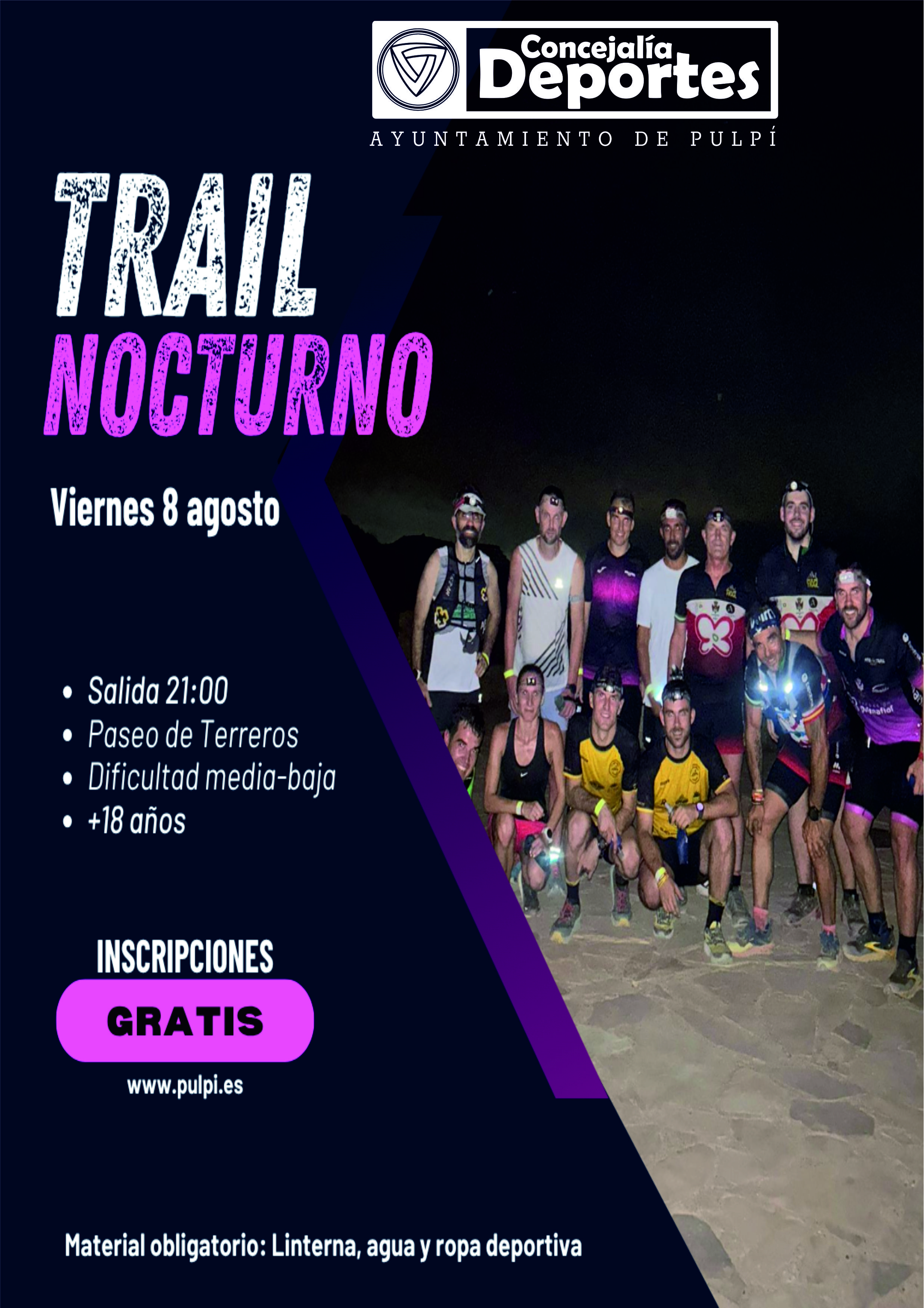 QUEDADA TRAIL NOCTURNA 8 DE AGOSTO EXPLAYATE 2025